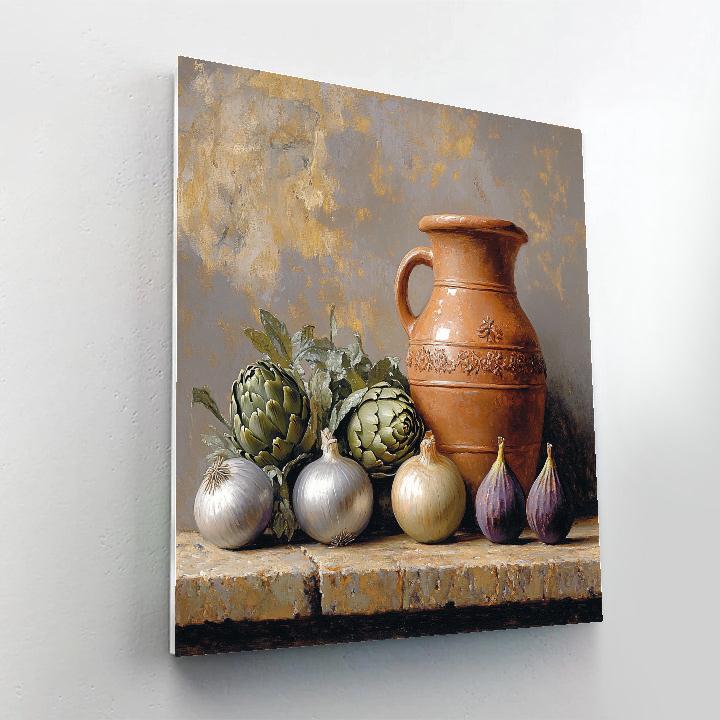 Diego Velázquez Inspired Market Vegetables Bodegon paint by number