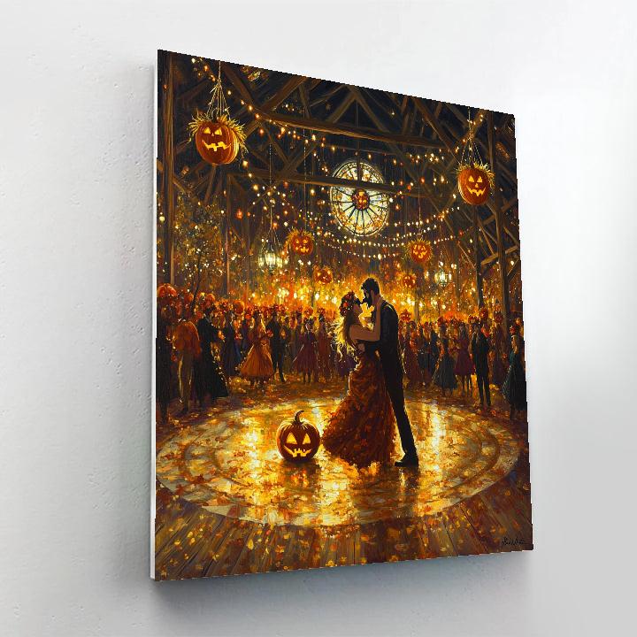 Harvest Masquerade Ball Spooky Masquerade Number painting