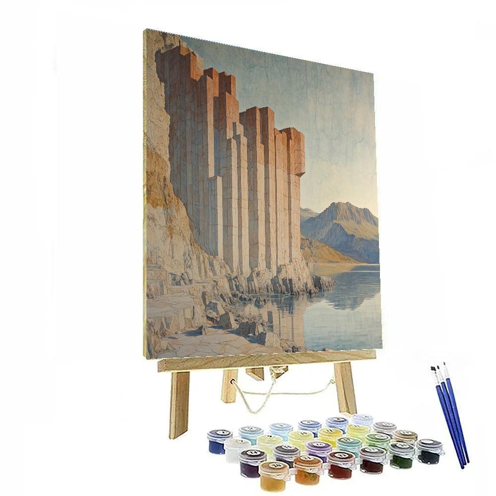 Michelangelo Inspired Basalt Colonnade DIY paint by numbers