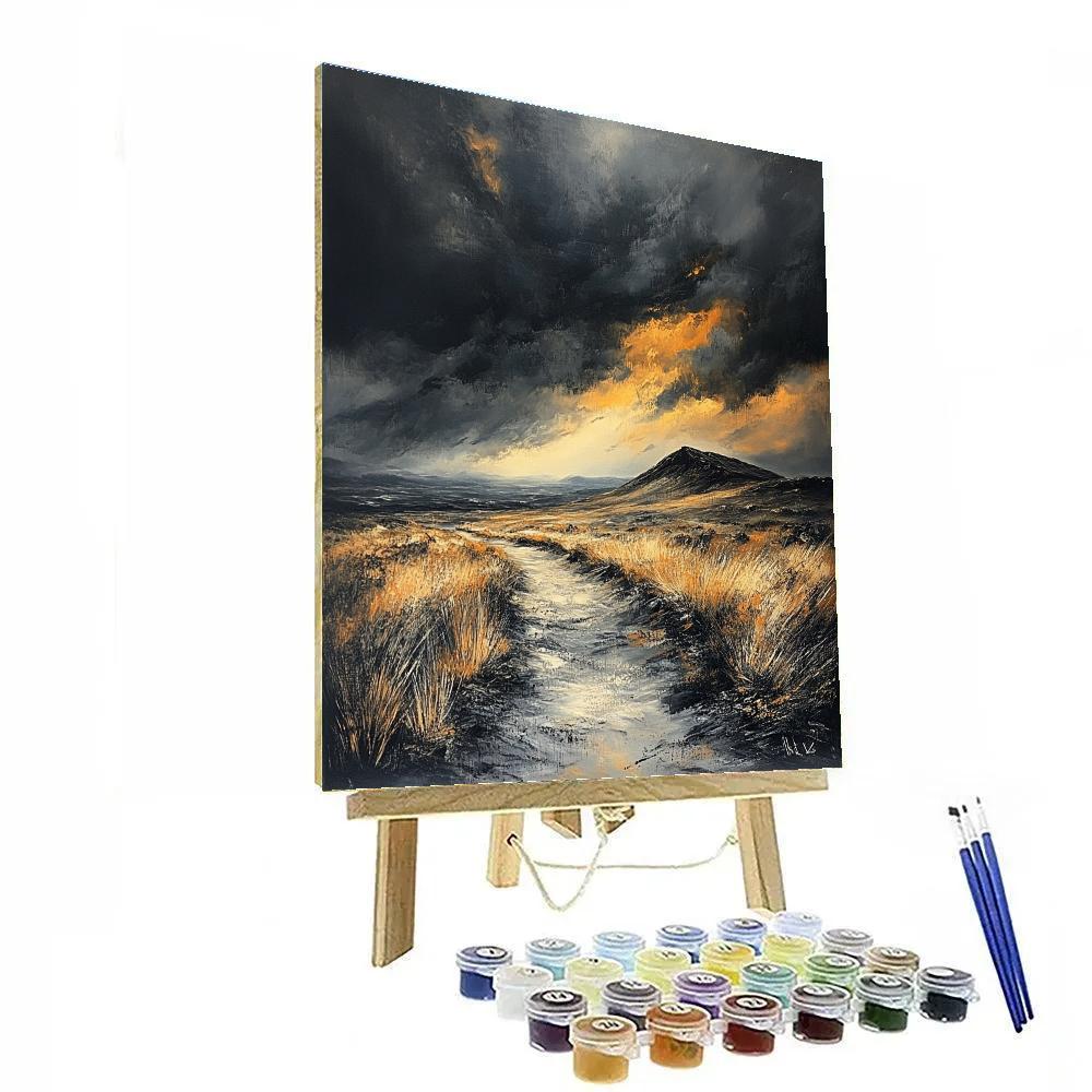 Francisco Goya Inspired Storm Over Barren Ridge DIY paint by numbers
