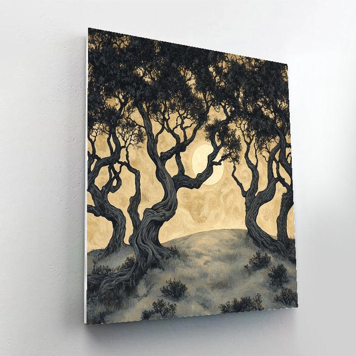 Francisco Goya Inspired Moonlit Grove In Shadow Paint by numbers art