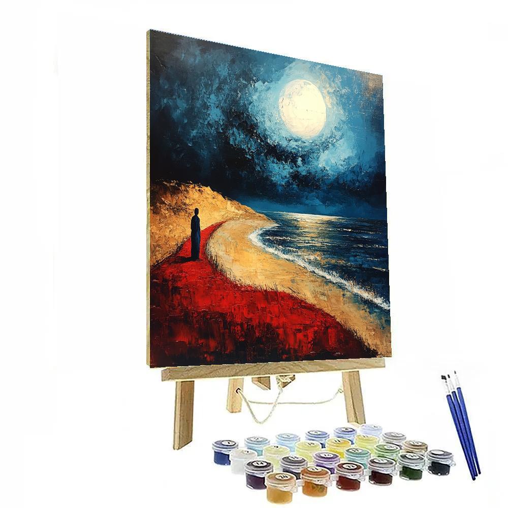 Edvard Munch Inspired Lonely Shore Paint by numbers kits
