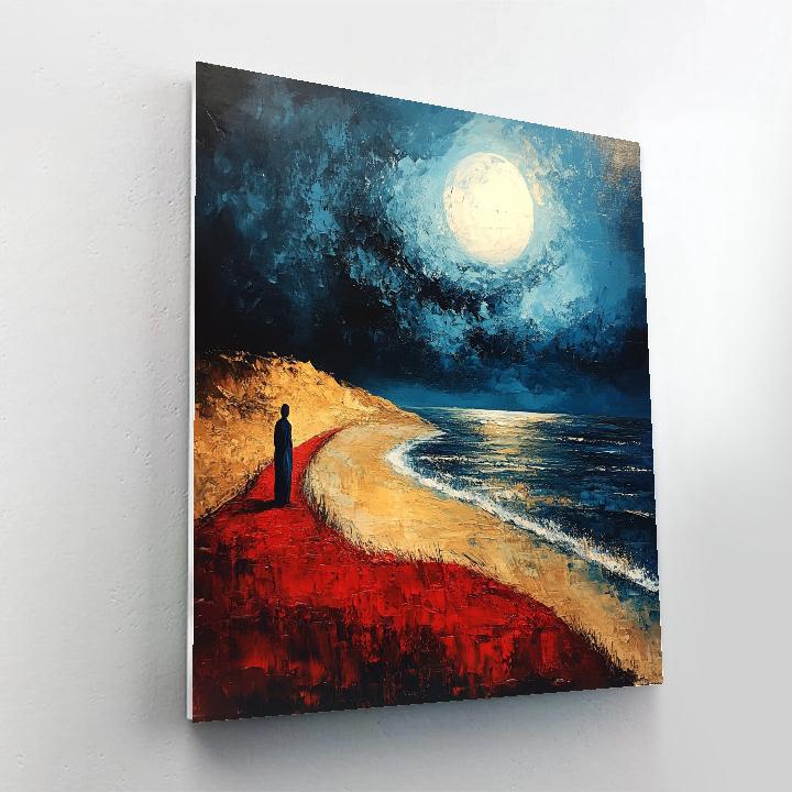 Edvard Munch Inspired Lonely Shore Paint by numbers kits