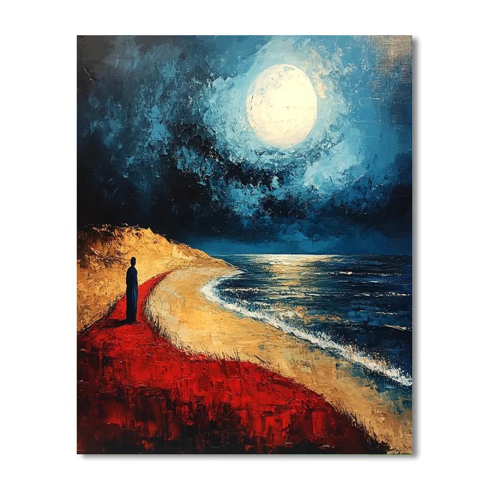 Edvard Munch Inspired Lonely Shore Paint by numbers kits