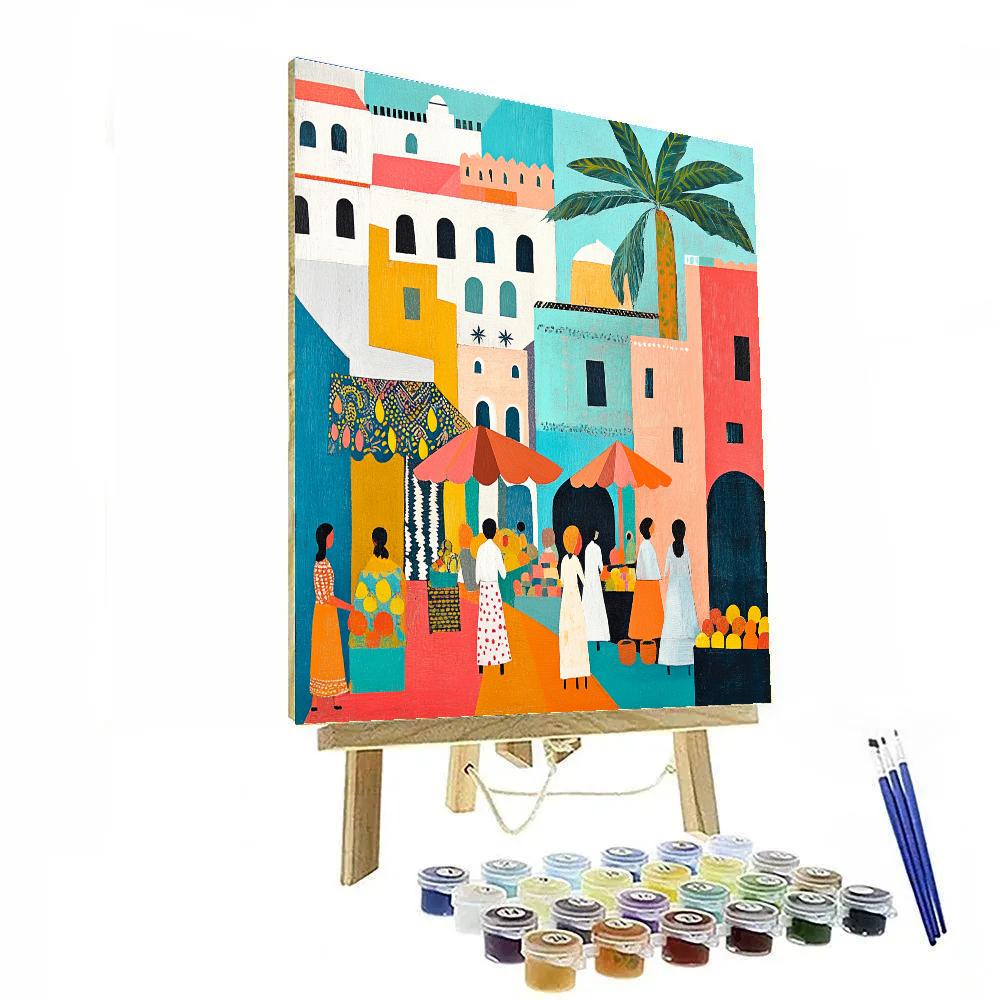 Henri Matisse Inspired Market Day painting number kit