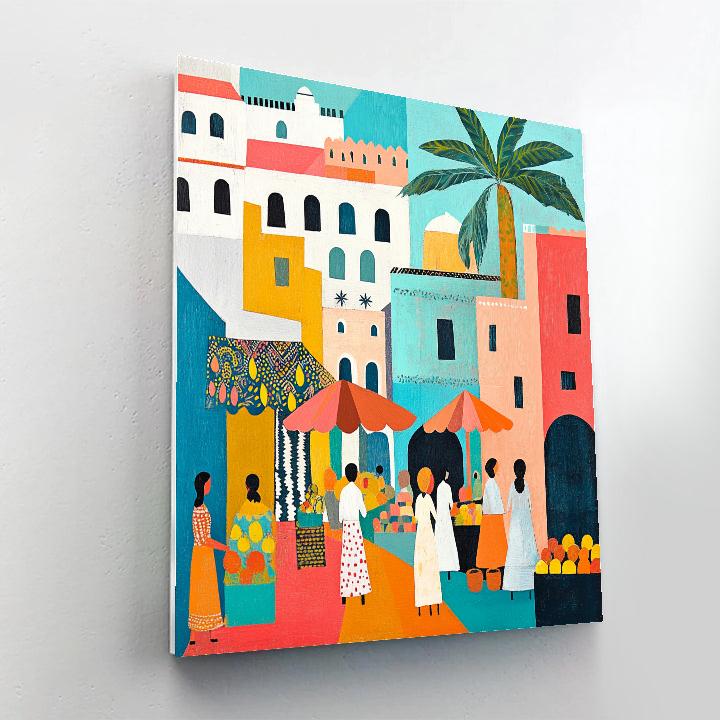 Henri Matisse Inspired Market Day painting number kit