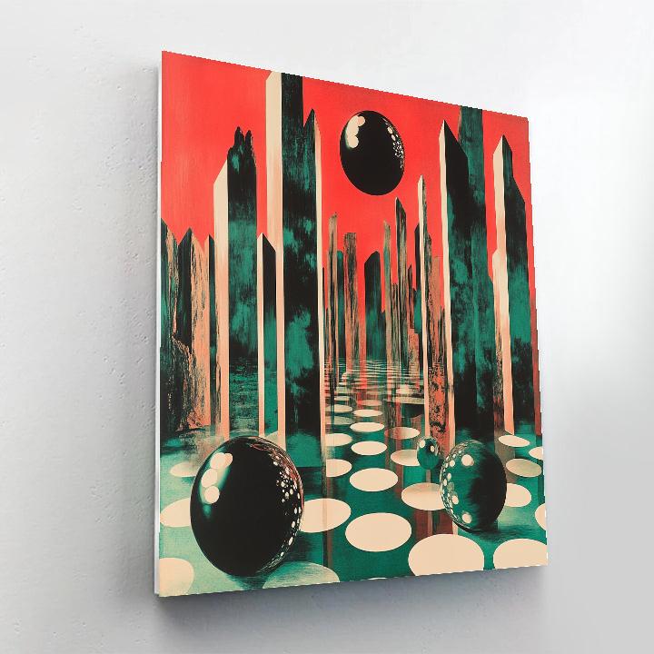 Yayoi Kusama Inspired Starfield Garden paint by color