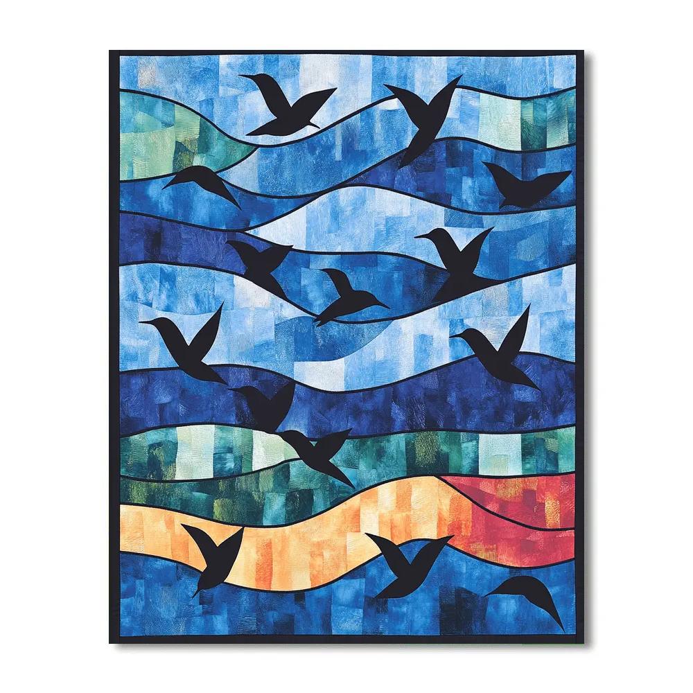 Norval Morrisseau Inspired Songbirds Of The Boreal Sky DIY paint by numbers