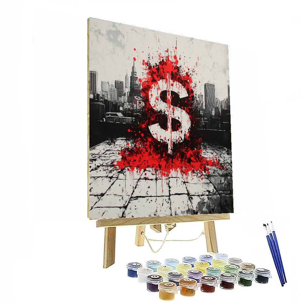 Banksy Inspired Anti Capitalism paint by numbers