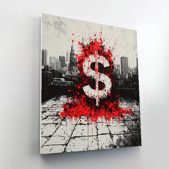Banksy Inspired Anti Capitalism paint by numbers
