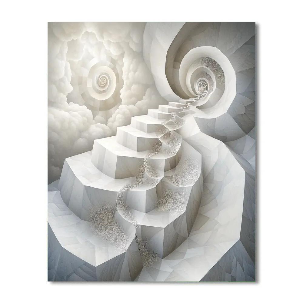 M.C. Escher Inspired Fractal Observatory Painting by numbers kit