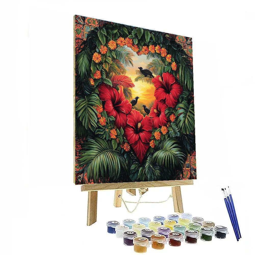 Frida Kahlo Inspired Heart Of The Jungle Painting by numbers kit