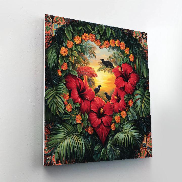 Frida Kahlo Inspired Heart Of The Jungle Painting by numbers kit