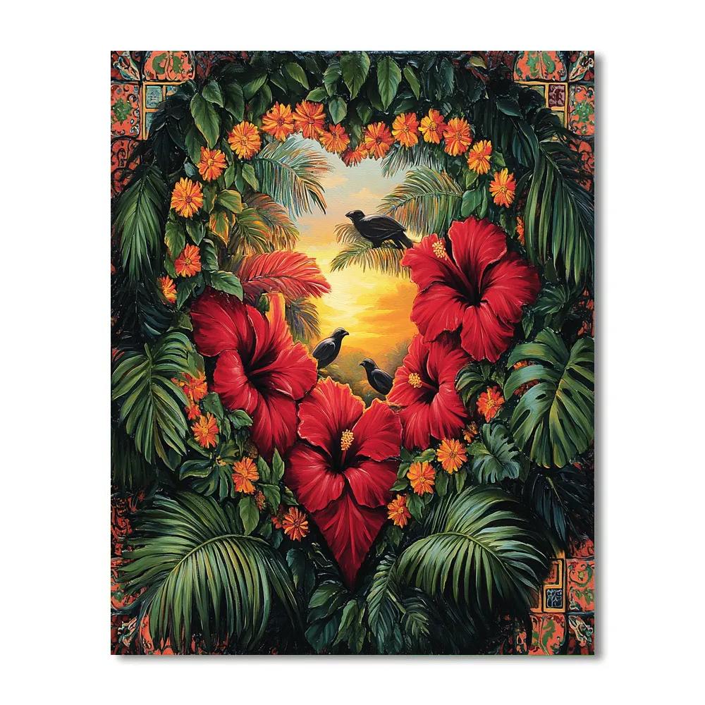 Frida Kahlo Inspired Heart Of The Jungle Painting by numbers kit