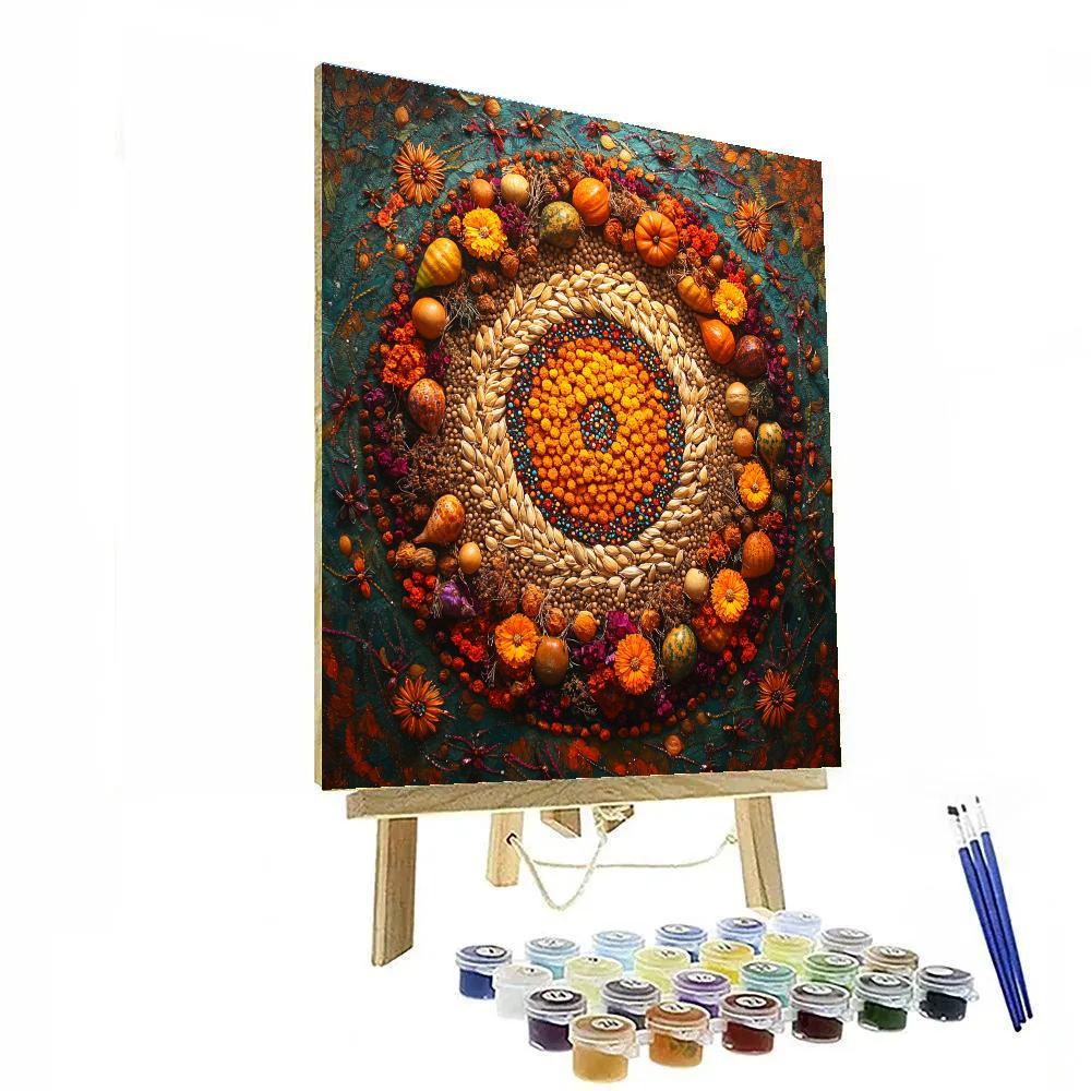 Frida Kahlo Inspired Healing Altar Of Seeds Painting by numbers kit