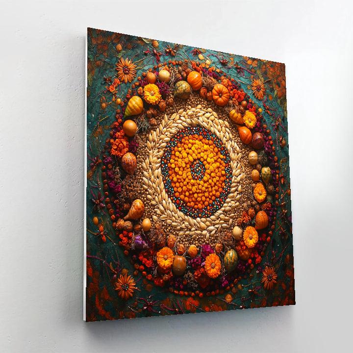 Frida Kahlo Inspired Healing Altar Of Seeds Painting by numbers kit