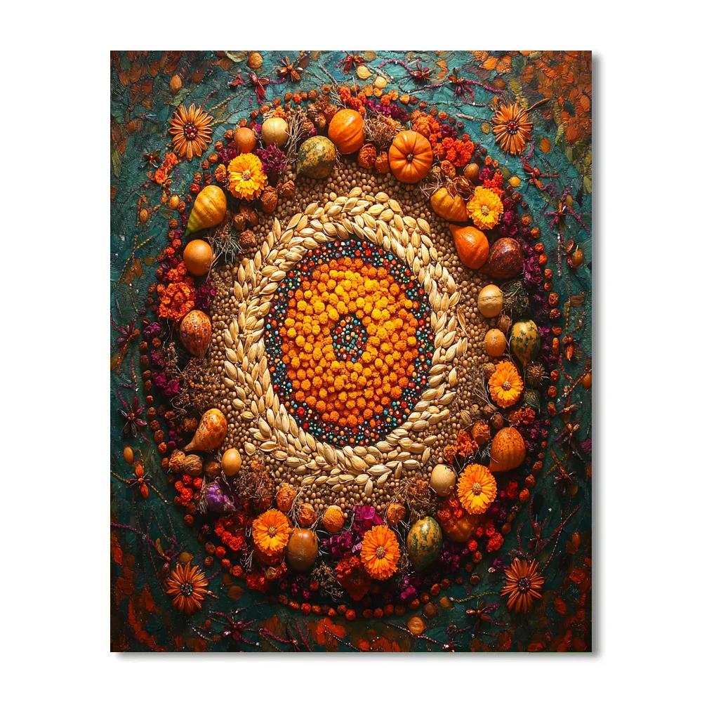 Frida Kahlo Inspired Healing Altar Of Seeds Painting by numbers kit