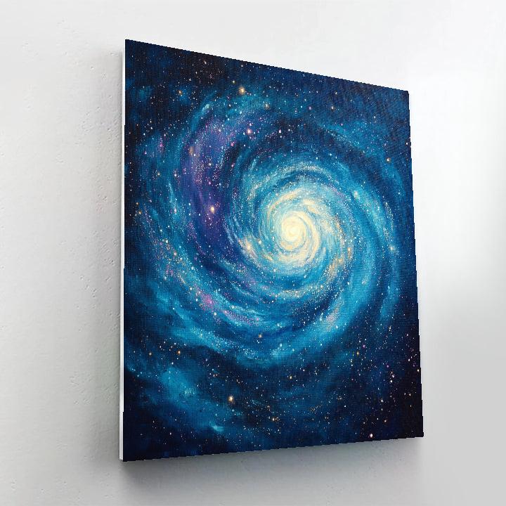 Georges Seurat Inspired Celestial Nebula DIY paint by numbers