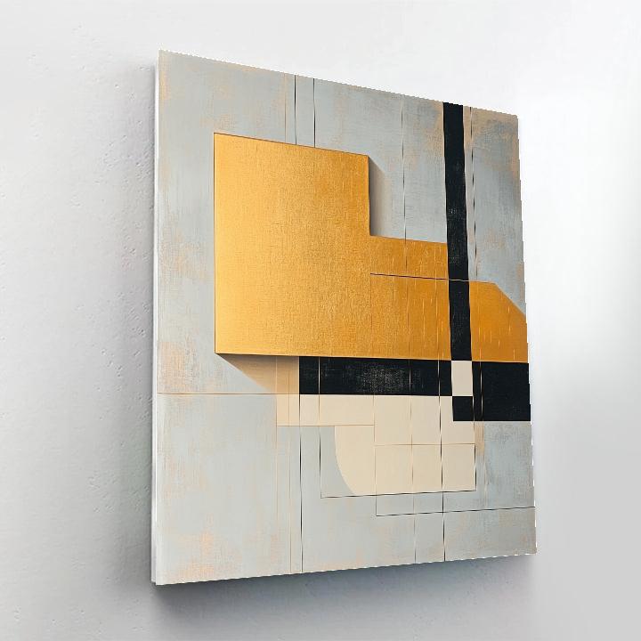 Kazimir Malevich Inspired Golden Equilibrium DIY paint by numbers