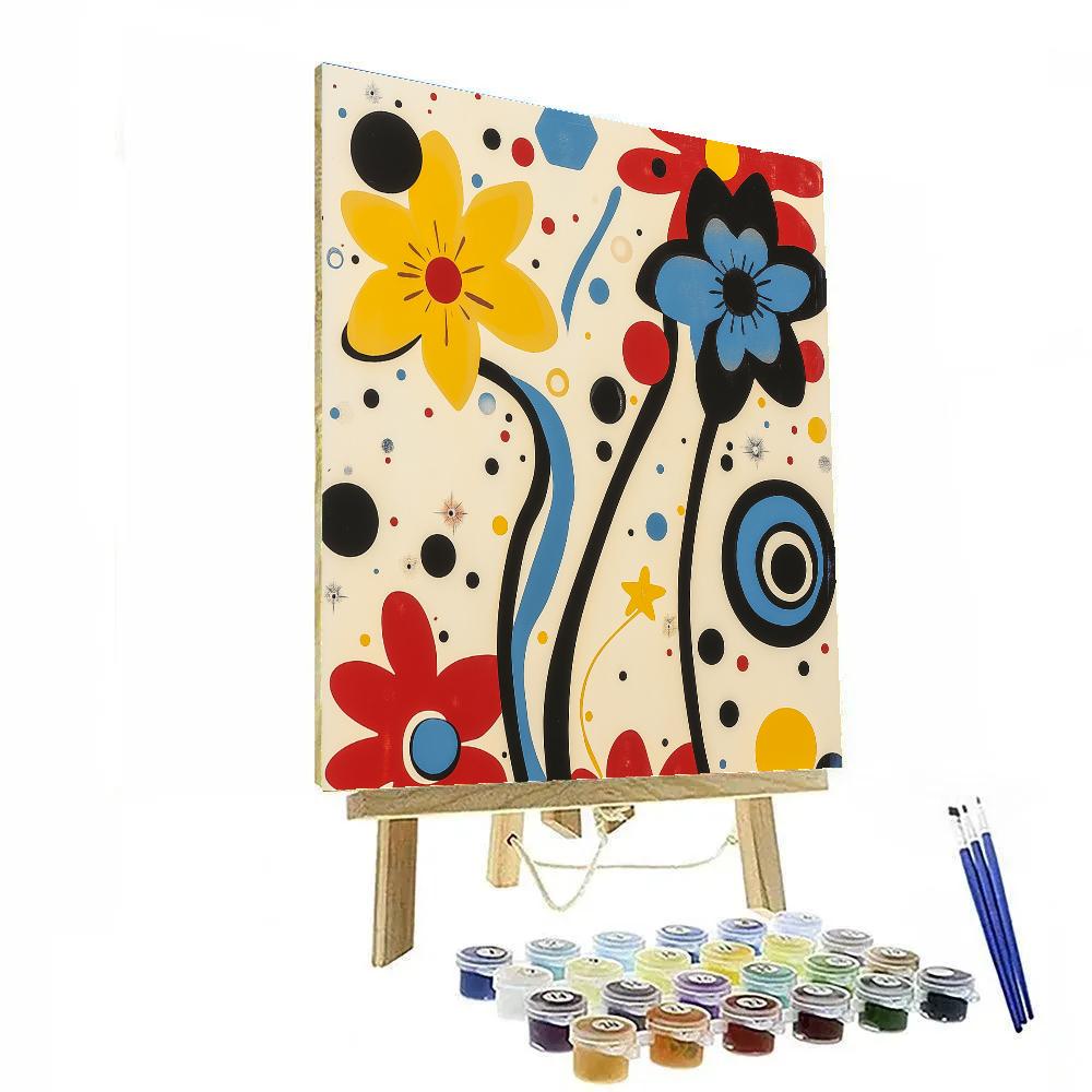 Joan Miró Inspired Celestial Garden painting number kit