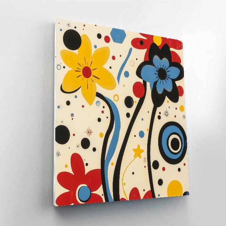 Joan Miró Inspired Celestial Garden painting number kit