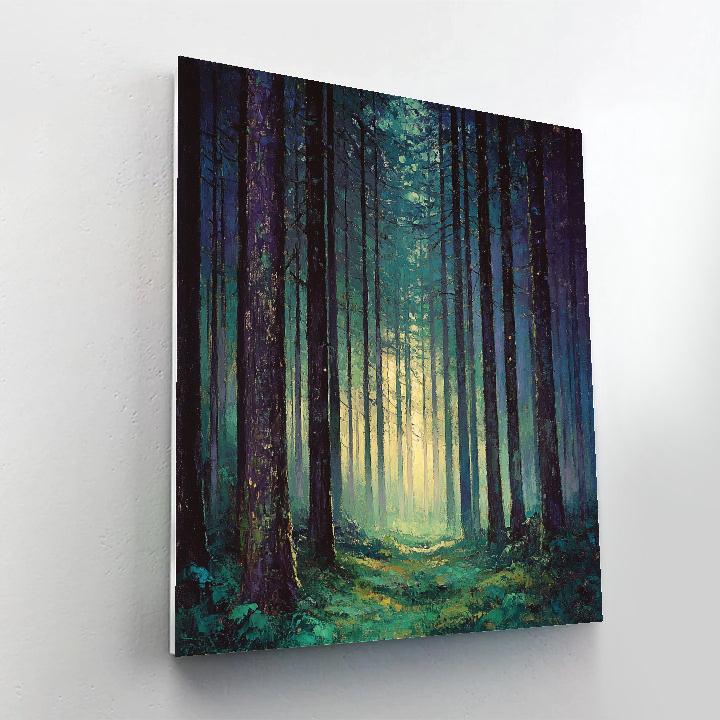 Emily Carr Inspired Cathedral Grove Of Ancient Cedars Painting by numbers kit