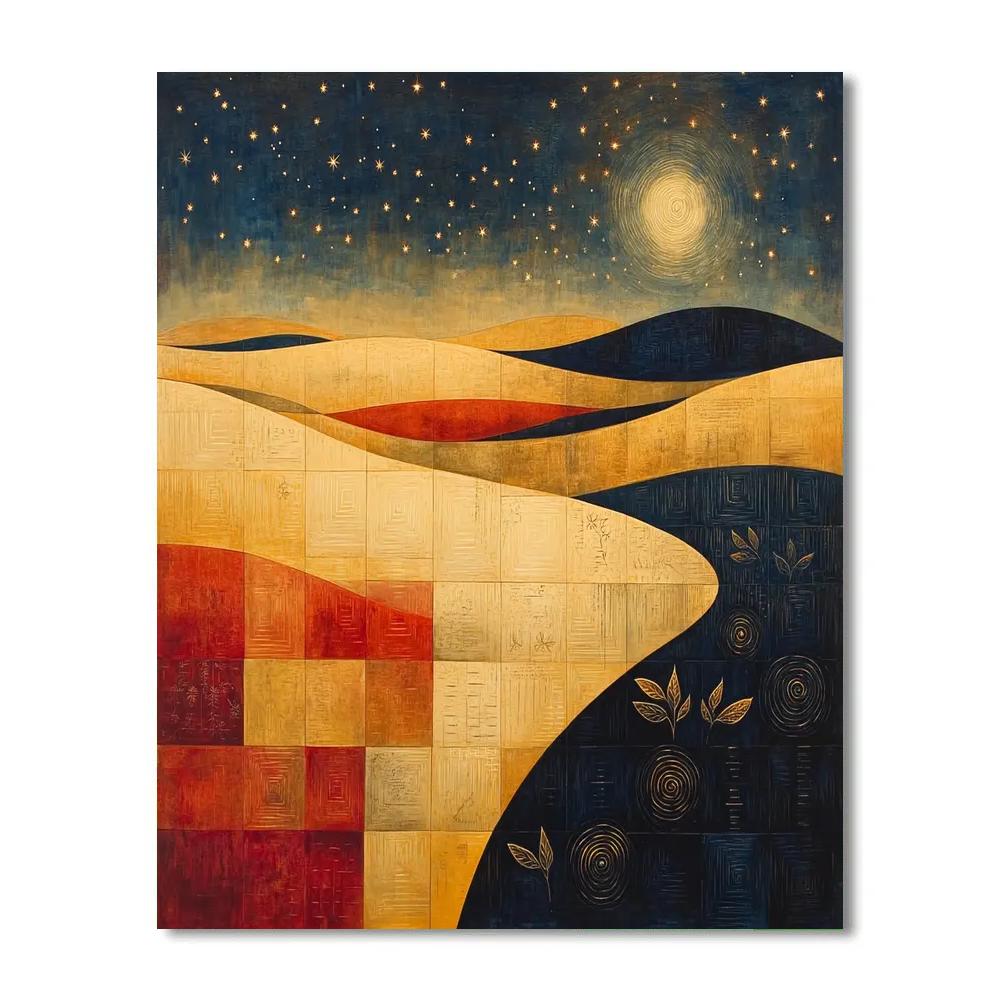 Paul Klee Inspired Celestial Garden painting number kit