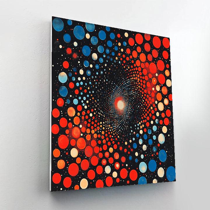Yayoi Kusama Inspired Infinite Polka Aurora Paint by numbers kits