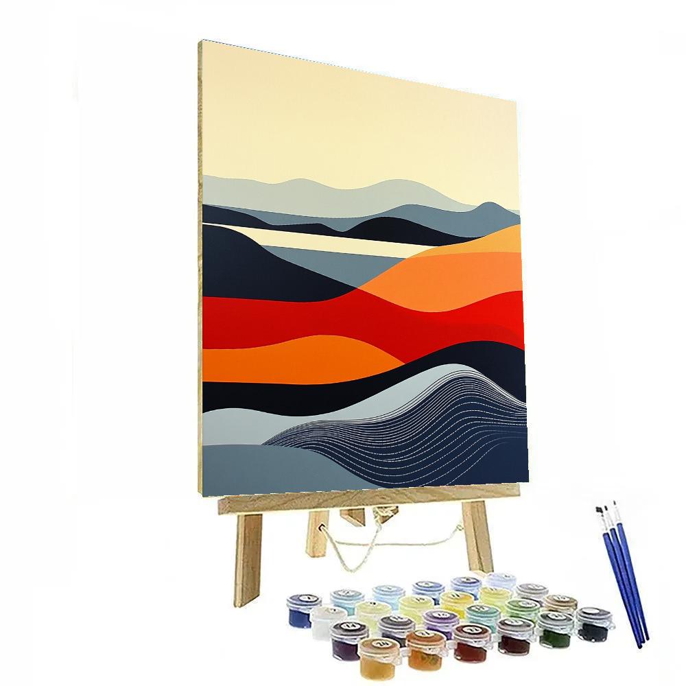 Paul Klee Inspired Harmonic Plain Paint by numbers art