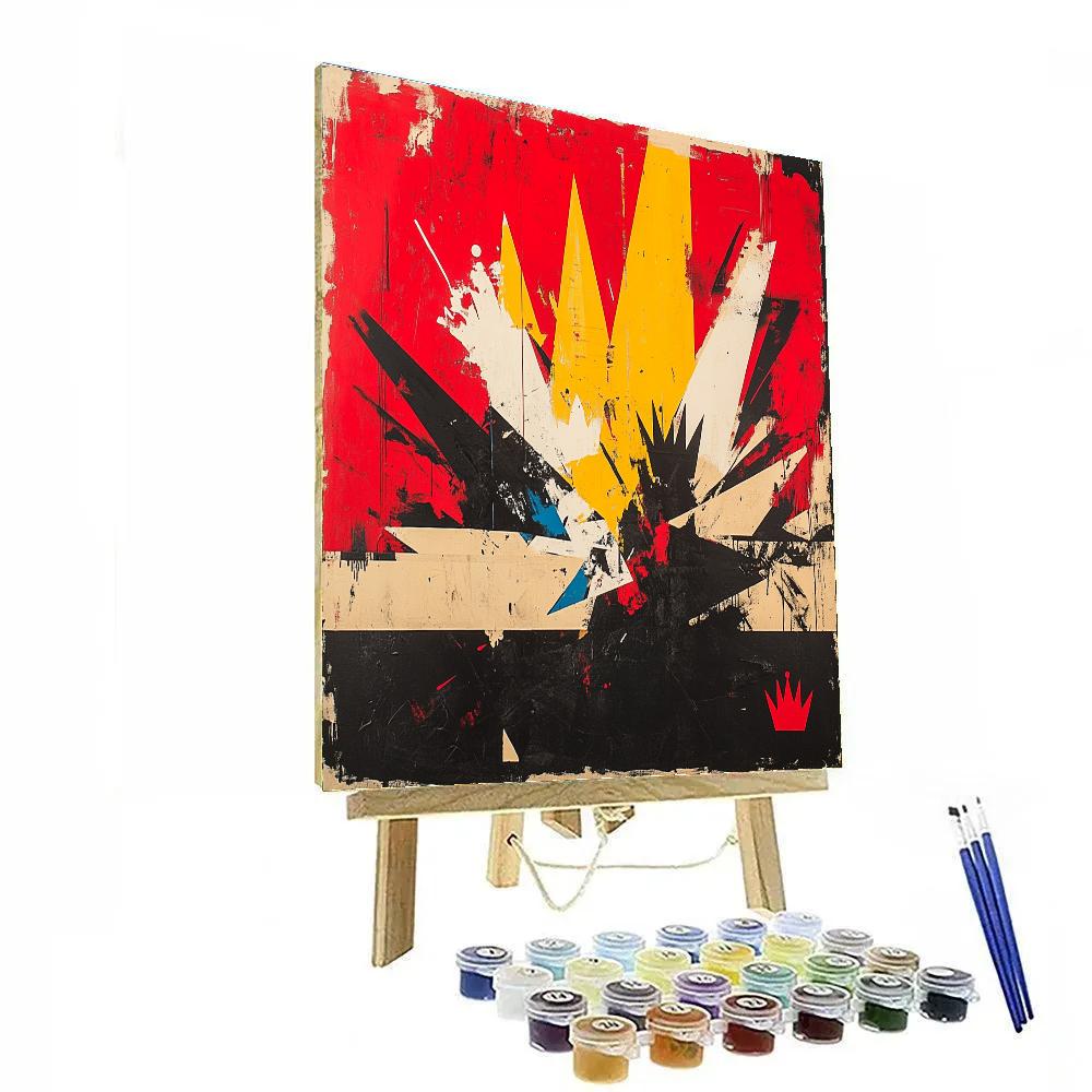 Jean-Michel Basquiat Inspired Fractured Identity painting number kit