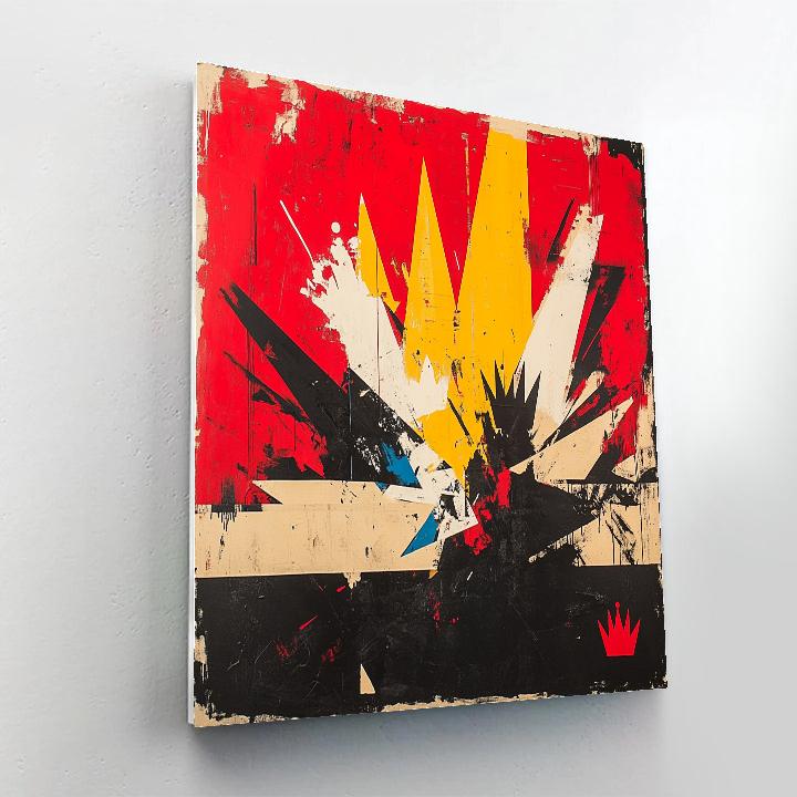 Jean-Michel Basquiat Inspired Fractured Identity painting number kit