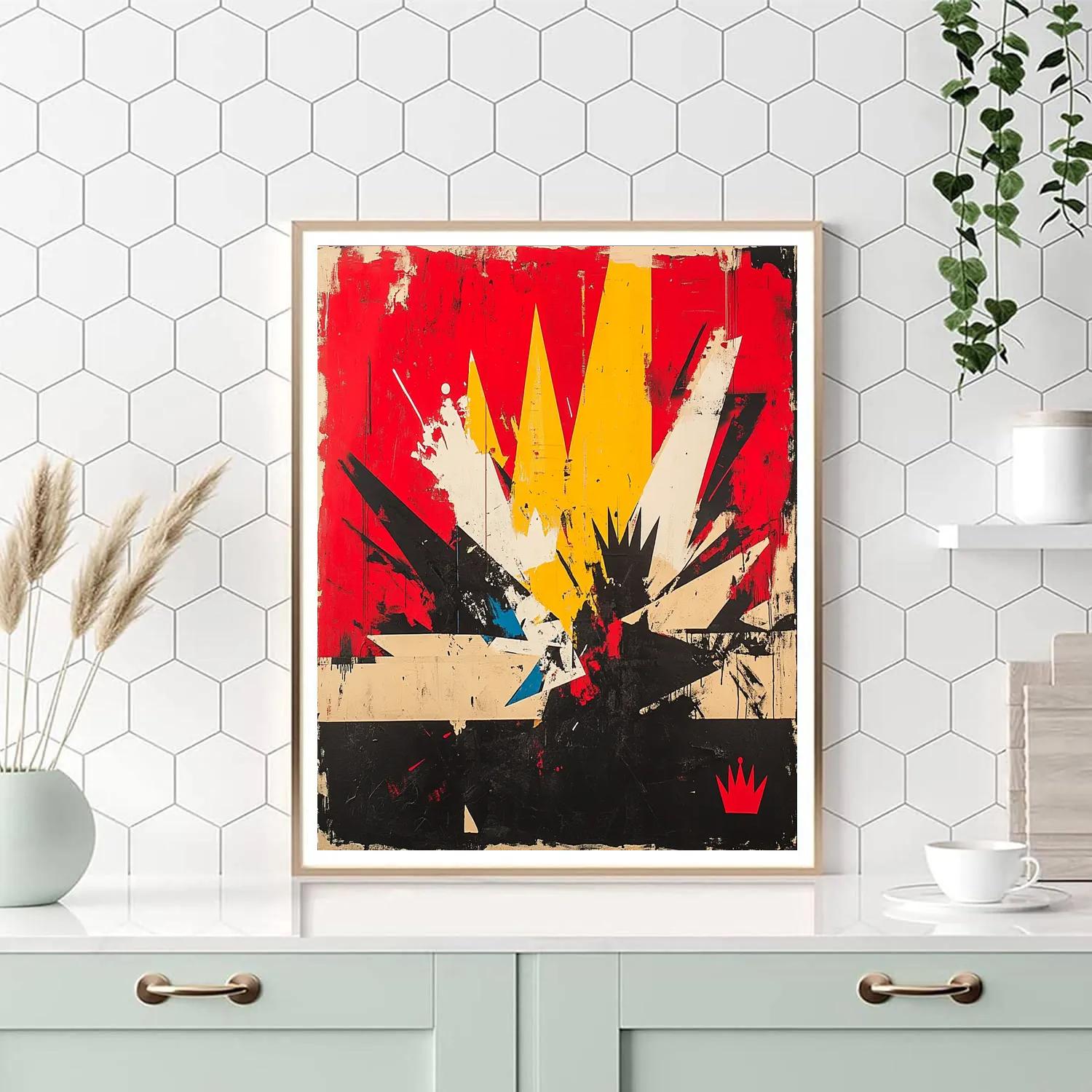 Jean-Michel Basquiat Inspired Fractured Identity painting number kit