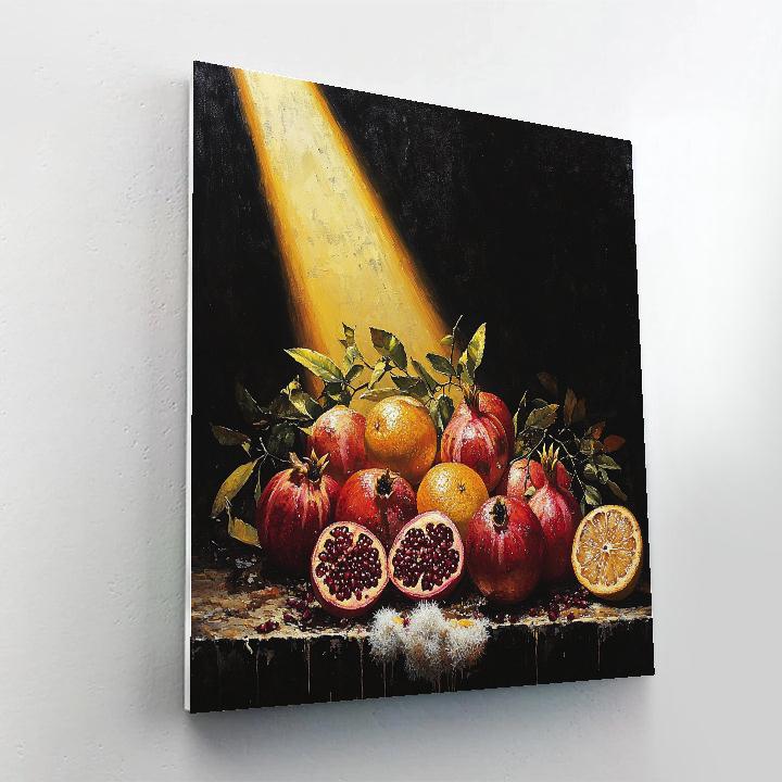 Caravaggio Inspired Overripe Citrus Constellation Paint by numbers kits