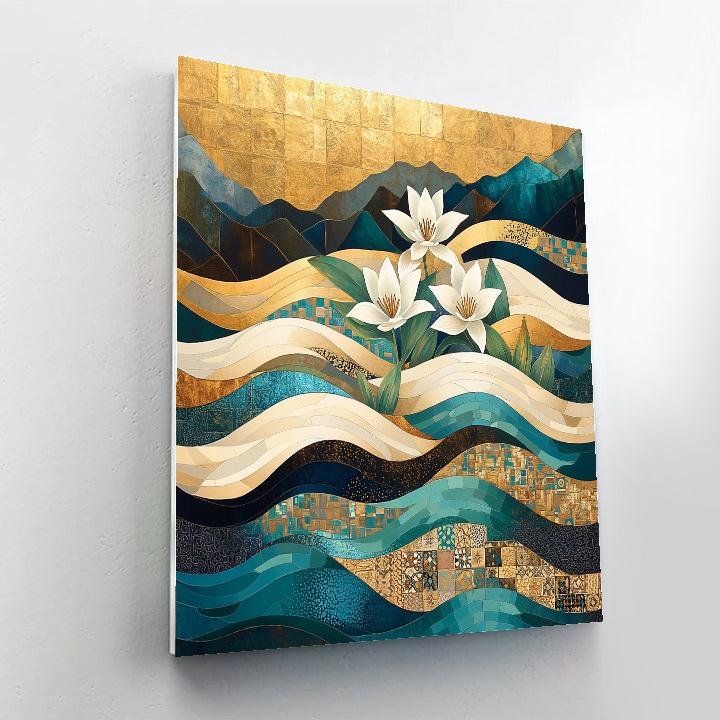 Gustav Klimt Inspired Decorative River Surface Paint by numbers kits