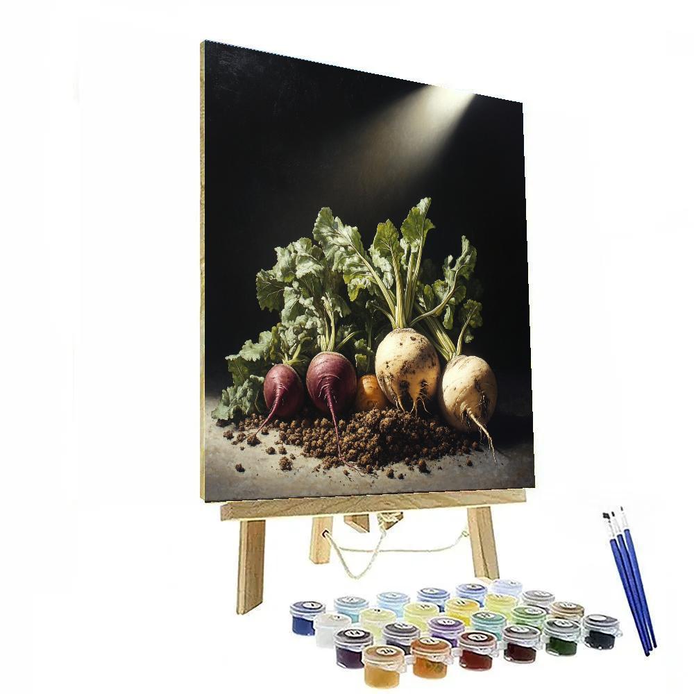 Caravaggio Inspired Autumn Root Stillness DIY paint by numbers