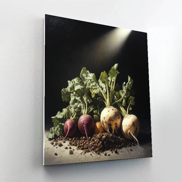 Caravaggio Inspired Autumn Root Stillness DIY paint by numbers