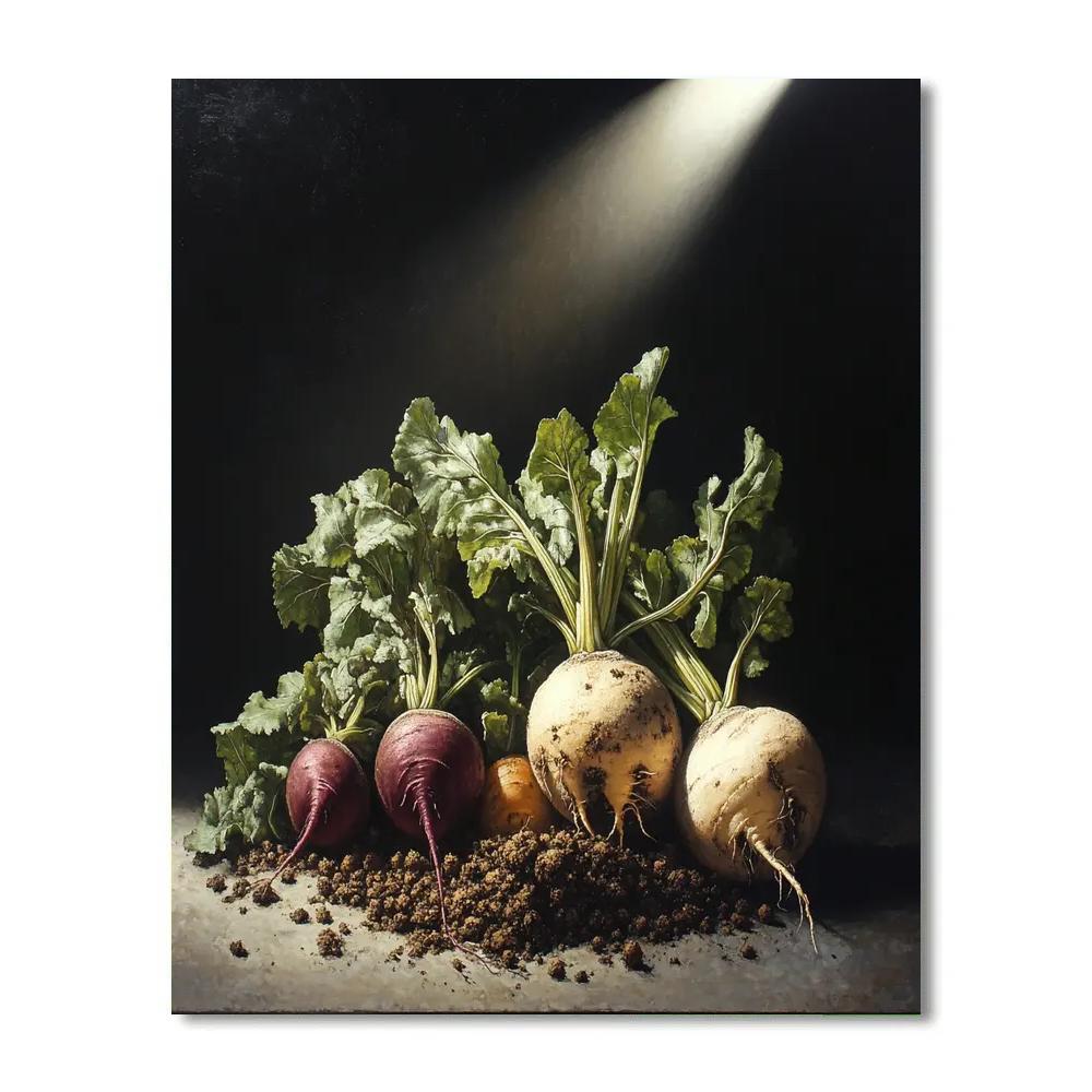 Caravaggio Inspired Autumn Root Stillness DIY paint by numbers