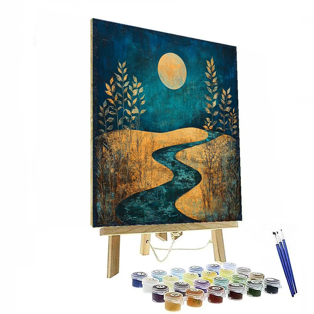 Max Ernst Inspired Lunar Garden paint by numbers