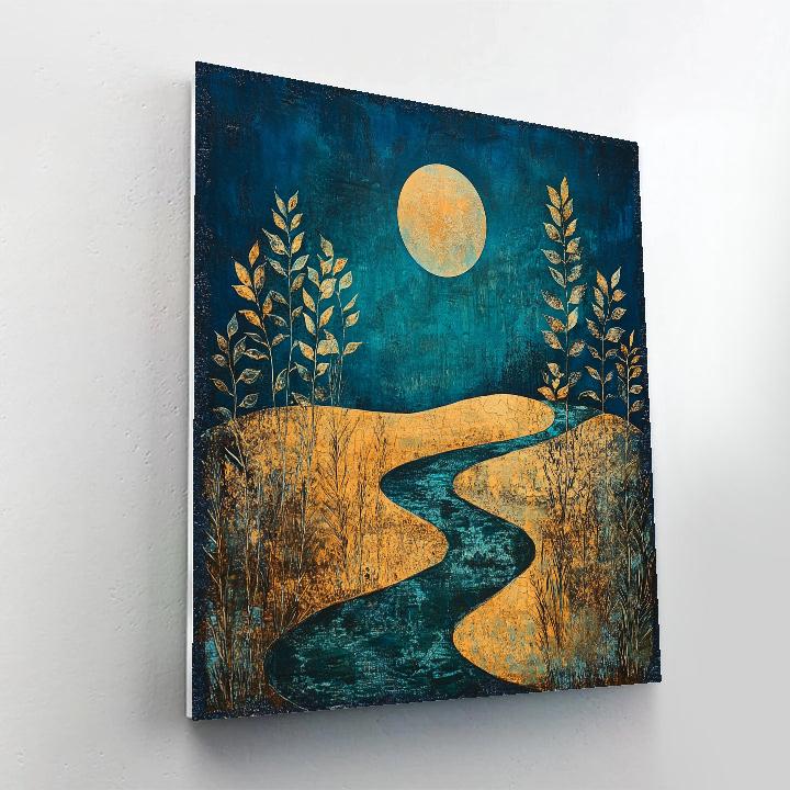 Max Ernst Inspired Lunar Garden paint by numbers
