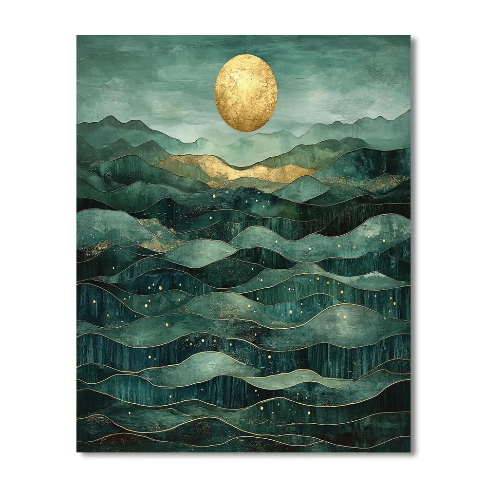 Max Ernst Inspired Ocean Of Memory Numbered painting kits