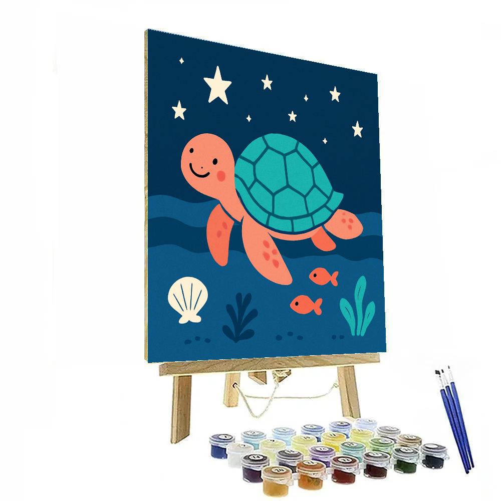 Starlight Sea Turtle paint by color