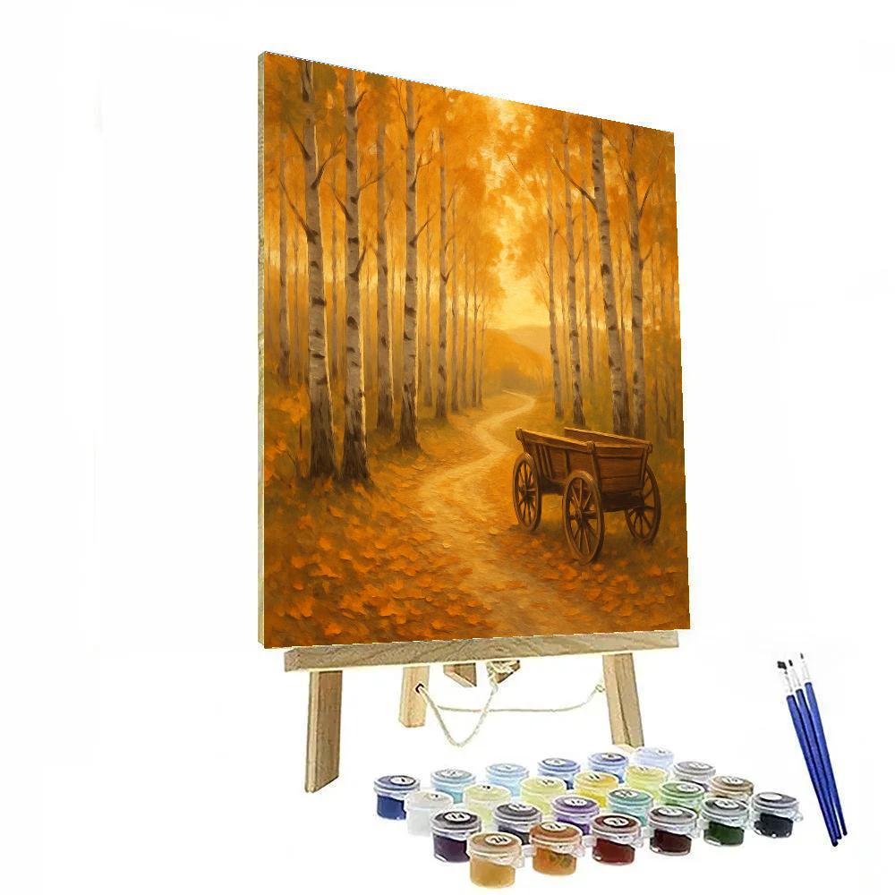 Golden Birch Lane DIY paint by numbers