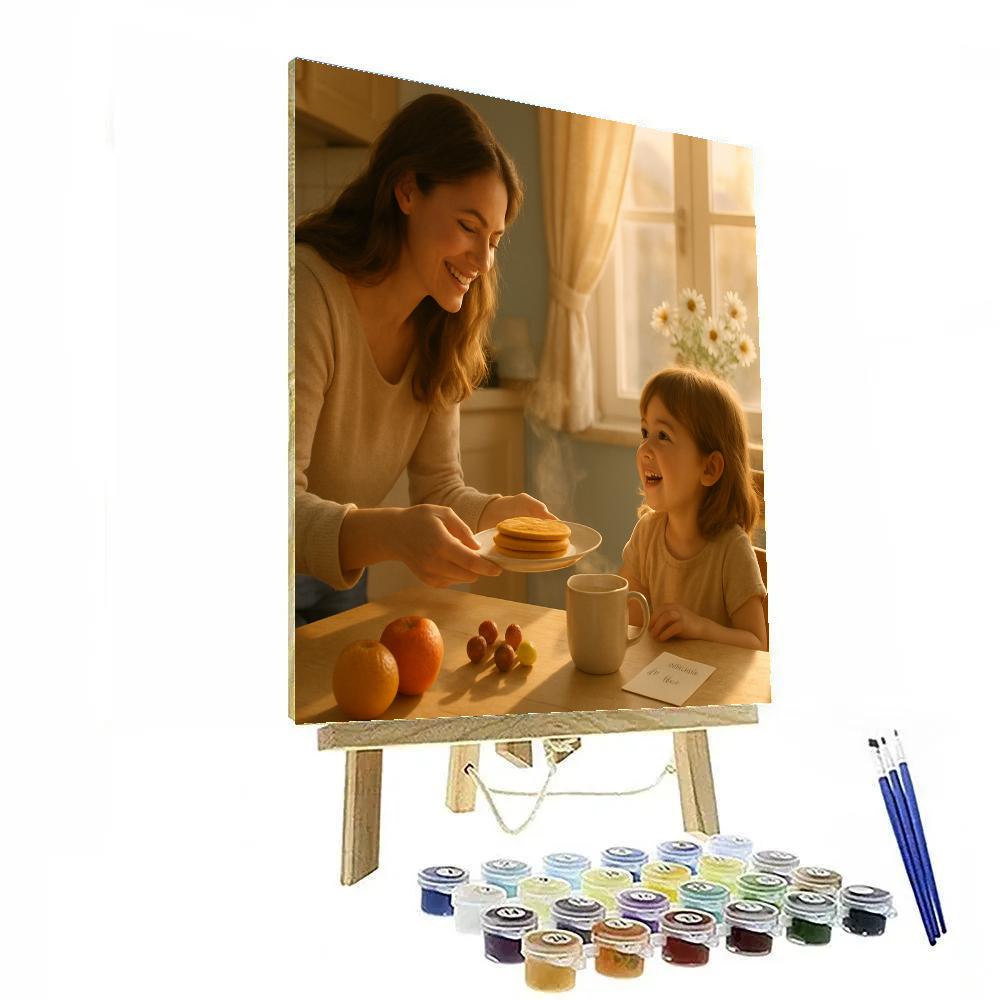 Morning Light Breakfast Bond DIY paint by numbers