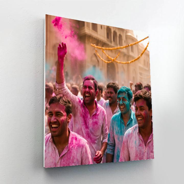Holi Colors In Mathura paint by color