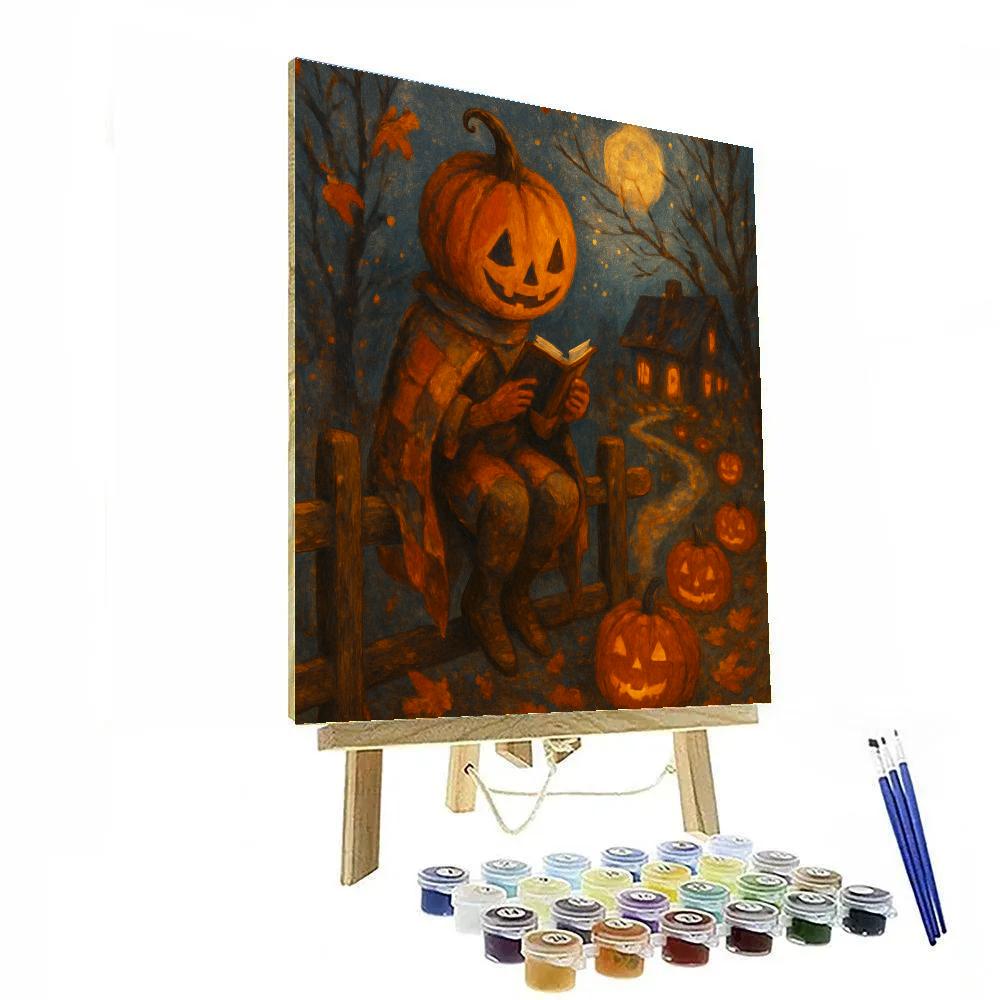 Pumpkin Lantern Storyteller Paint by numbers art