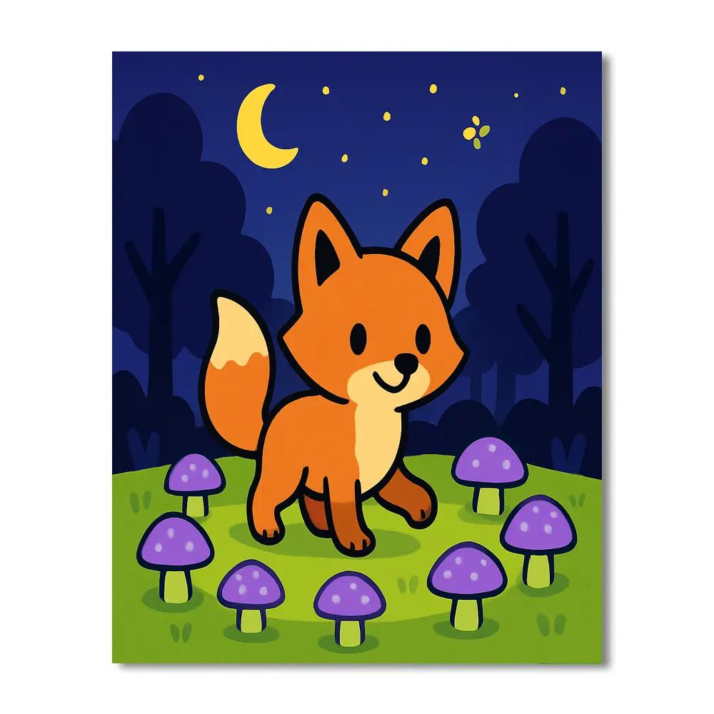 Cosmic Forest Fox Paint by numbers kits
