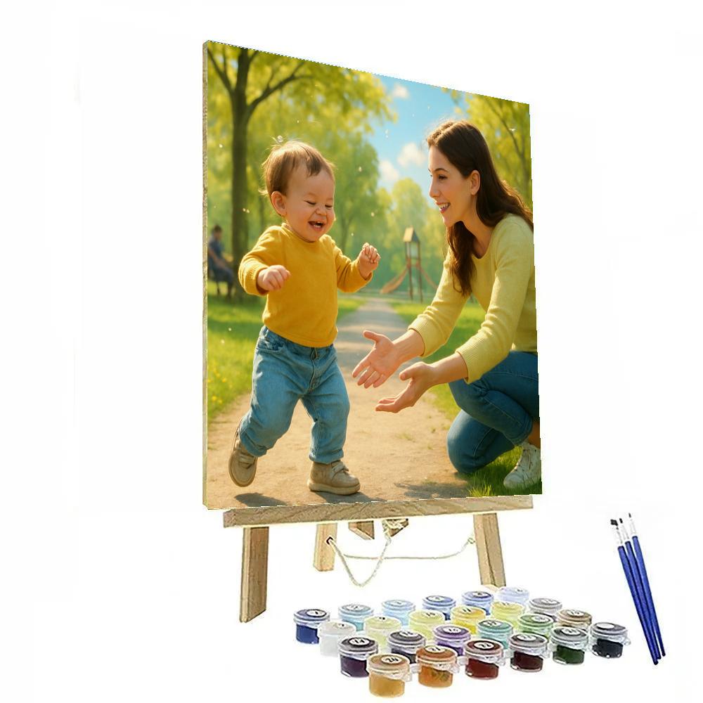 First Steps In The Park Painting by numbers kit