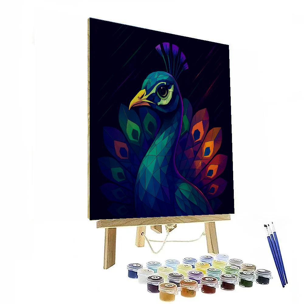Electric Peacock Reverie paint by color