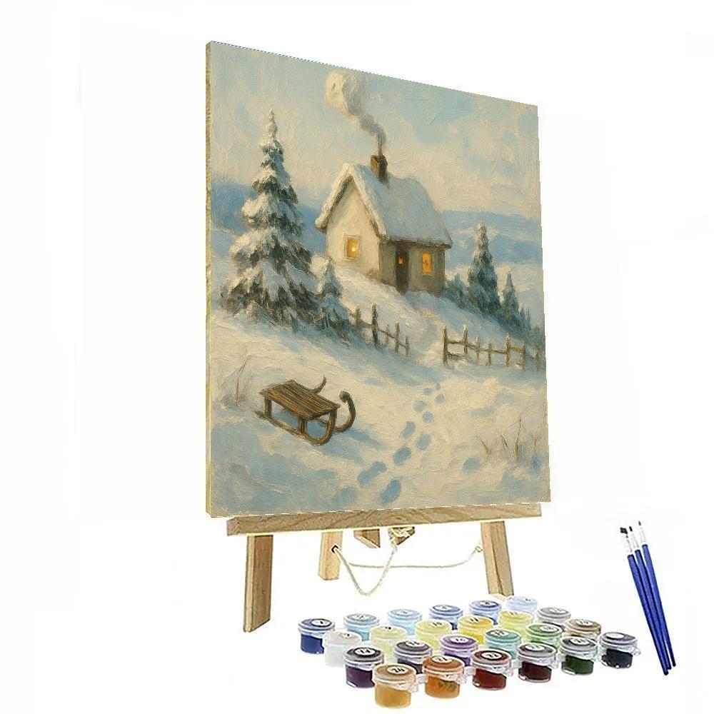 Chimney Smoke And Sugar Pines paint by numbers
