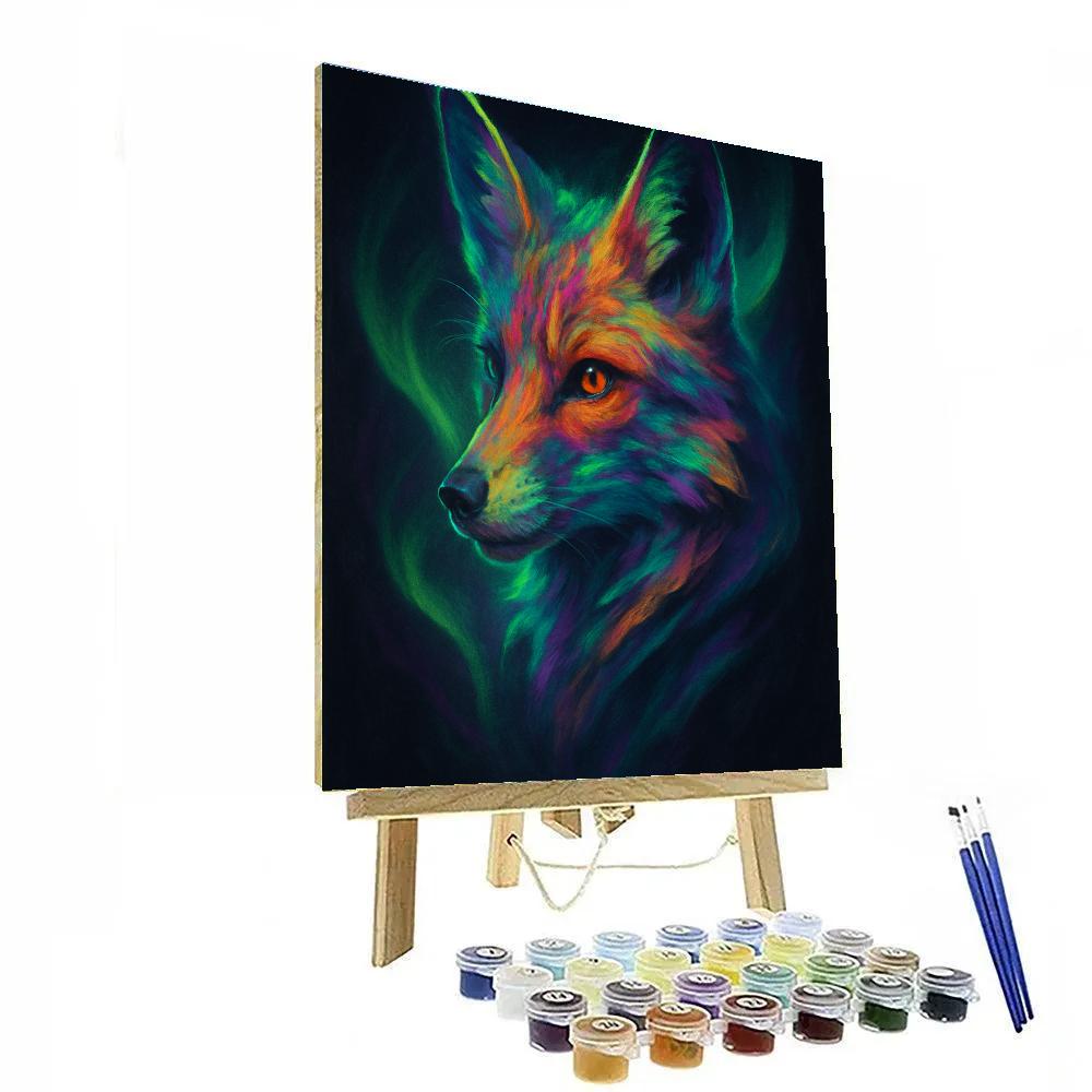 Aurora Fox Whisper painting number kit
